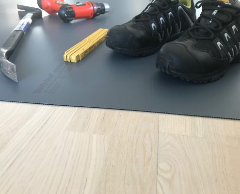 Golvskydd vid bygg & renovering
