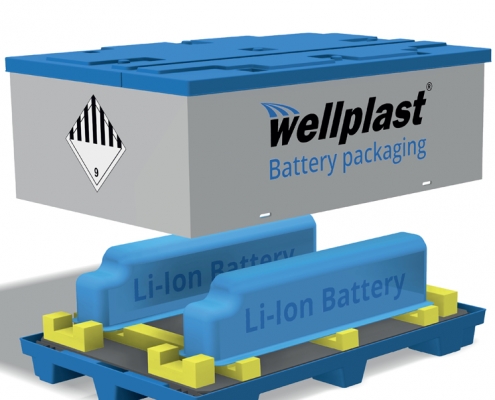 Wellplast®- smart batteriförvaring vid transport