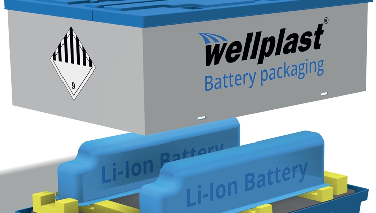 Wellplast®- smart batteriförvaring vid transport